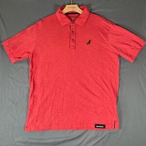 Mack Truck Horn Legends Polo Shirt Men's XL Shirt Sleeve Red Workwear Preppy